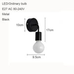 Suspension Murale Led Noir Ou Blanc Luminaire Chambre