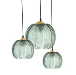 Suspension Nordique Ronde En Verre 15Cm / Vert Applique Murale Moderne