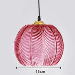 Suspension nordique ronde en verre