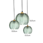 Suspension nordique ronde en verre