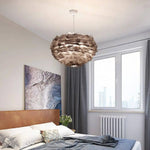 Suspension Ovale Led Plumes Fairy Luminaire Chambre