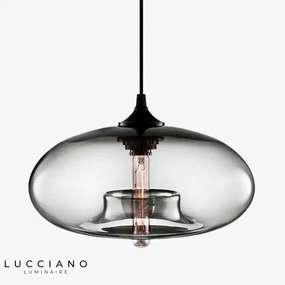 Suspension Ovale Verre Ball Luminaire Chambre