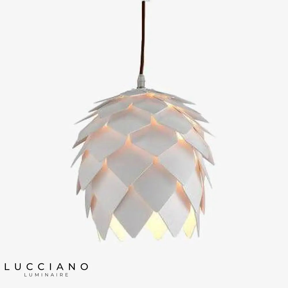 Suspension Pétales De Fleur Colorée 25Cm - Blanc Luminaire Chambre