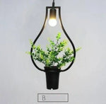 Suspension Plantes Vertes Trazos B Luminaire Chambre