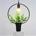 Suspension Plantes Vertes Trazos Luminaire Chambre