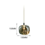 Suspension Pomme Verre Moderne Julye Luminaire Chambre