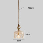 Suspension Rétro Abat-Jour Cristal Phitz Luminaire Chambre