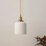 Suspension Rétro Céramique Blanche Letten C Luminaire Chambre