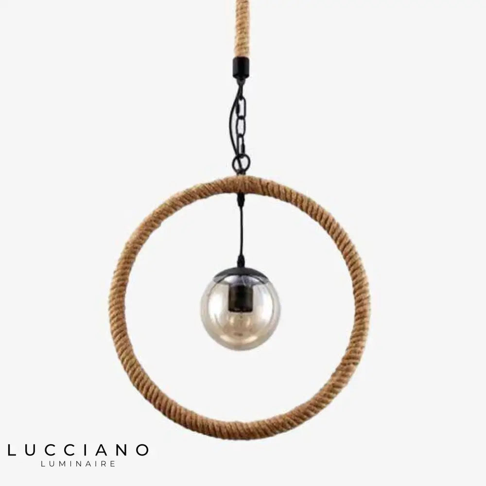 Suspension Rétro En Corde Country Luminaire Chambre