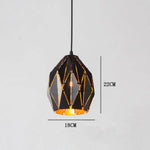 Suspension Rétro Métal Noir Loft E Luminaire Chambre