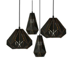 Suspension Rétro Métal Noir Loft Luminaire Chambre