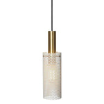 Suspension Rio Métal Ajouré Industrielle Blanc Luminaire Chambre