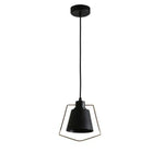 Suspension Rustique Ronde En Métal 1 Lampes Avec Contour Luminaire Chambre