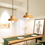 Suspension Scandinave Abat-Jour Bois Zoraida Luminaire Chambre