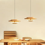 Suspension Scandinave Abat-Jour Bois Zoraida Luminaire Chambre