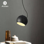 Suspension Sphérique Design Noir Luminaire Cuivre