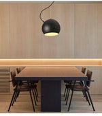 Suspension Sphérique Design Noir Luminaire Cuivre