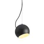 Suspension Sphérique Design Noir Luminaire Cuivre