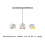 Suspension Sphérique Ouverte Botimi Rectangle - 3 Lampes Luminaire Chambre