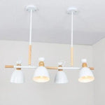 Suspension Spot Métal Bois Wooden Luminaire Chambre