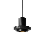 Suspension Terrazzo Noir Doré Industrielle Luminaire Chambre