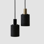 Suspension Terrazzo Noir Doré Industrielle Luminaire Chambre