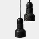 Suspension Terrazzo Noir Doré Industrielle Luminaire Chambre