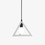 Suspension Triangulaire Multicolore Blanc Luminaire Chambre