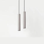 Suspension Tube Ciment Nordic Luminaire Cuivre