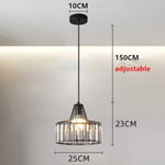 Suspension Verre Ambré Cloarec Noir - L Luminaire Chambre