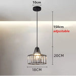 Suspension Verre Ambré Cloarec Noir - S Luminaire Chambre