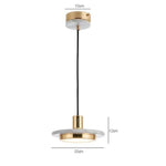 Suspension Verre Et Marbre Line Blanc Luminaire Chambre