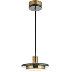 Suspension Verre Et Marbre Line Luminaire Chambre