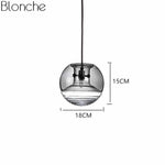 Suspension Verre Fumé Flask Luminaire Cuivre