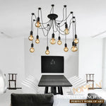 Suspension Vintage Ampoules Pendantes Luminaire Chambre