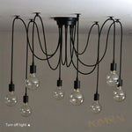 Suspension Vintage Ampoules Pendantes Luminaire Chambre