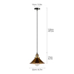 Suspension Vintage Dorée En Métal Luminaire Doré