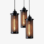 Suspension Vintage Industrielle Grillagée Luminaire Chambre