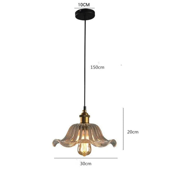 Suspension Vintage Verre Et Or Luminaire Doré