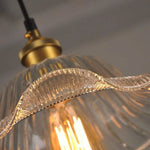 Suspension Vintage Verre Et Or Luminaire Doré