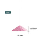 Suspensions Design Island En Cône Coloré Rose - 21X8 5Cm Luminaire Chambre