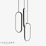 Suspensions Led Ovales Design Luminaire Chambre