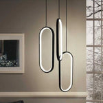 Suspensions Led Ovales Design Luminaire Chambre