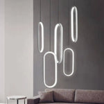 Suspensions Led Ovales Design Luminaire Chambre