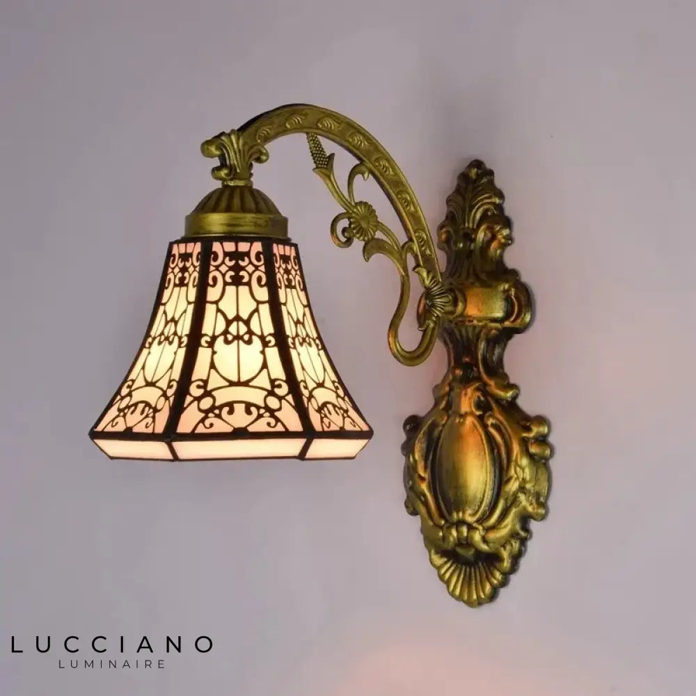 Tiffany Miroir Rétro Élégante Lampe Décorative Murale Applique Chambre