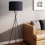 Tripod Led Lampadaire Avec Abat-Jour Tissu Luminaire Chambre