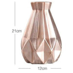 Vase Métal Doré Géométrique Luxe Rose Gold / L Luminaire Doré