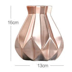 Vase Métal Doré Géométrique Luxe Rose Gold / S Luminaire Doré