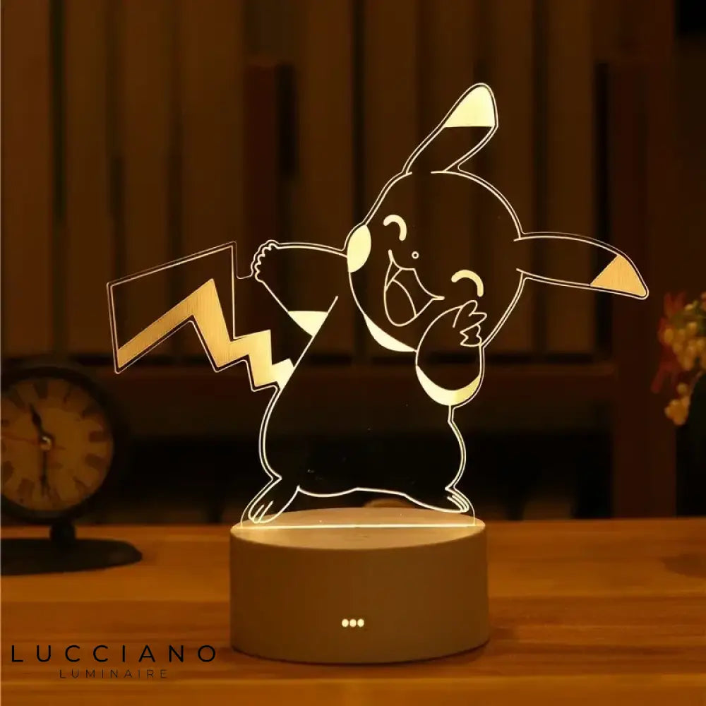 Veilleuse 3D Led Pikachu