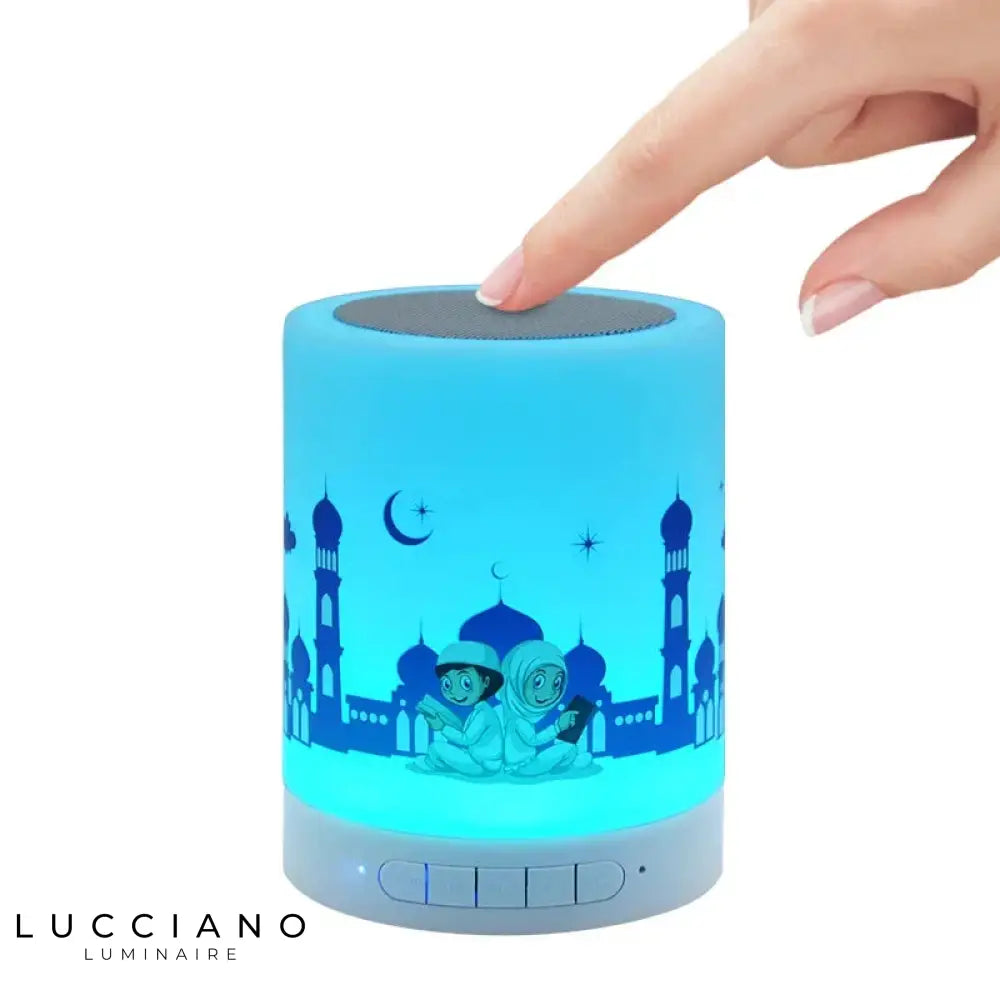 Veilleuse coranique pour enfant tactile et rechargeable avec Bluetooth